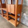 Oak Three Bay Wall Unit by Lou Hodges for California Design Group - Dual Sided
