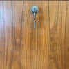 Danish Modern Teak Veneer Desk/Dry Bar/Shelving w/Keys