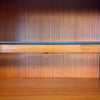 Danish Modern Teak Veneer Desk/Dry Bar/Shelving w/Keys