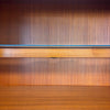 Danish Modern Teak Veneer Desk/Dry Bar/Shelving w/Keys