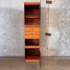 Danish Modern Teak Veneer Dresser Cabinet