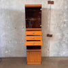 Danish Modern Teak Veneer Dresser Cabinet