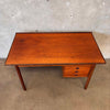 Vintage Danish Modern Teak Desk With Wenge Detail By Hans Olsen