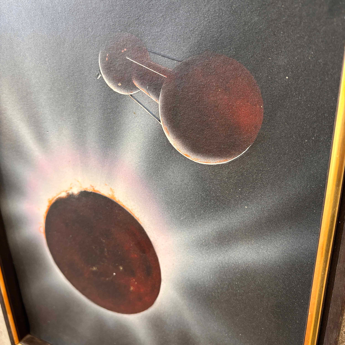 Vintage Painting "Eclipse Waters" By Sci Fi Artist Rick Sternbach