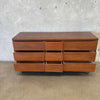 Mid Century Modern Nine Drawer Lowboy Dresser