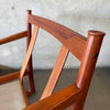 Pair of FD-130 "Ski Jump" Teak Lounge Chairs - Original Frames & New Cushions