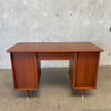 Mid Century Modern Walnut Desk