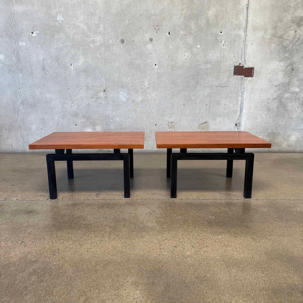 Pair of Mid Century Lane Walnut Side Tables