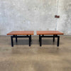 Pair of Mid Century Lane Walnut Side Tables