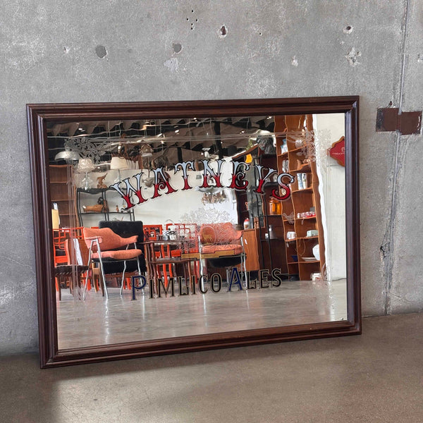 Vintage Framed Watney's Pimlico Ales Bar Mirror