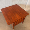 John Keal for Brown Saltman Cocktail Table With Three Pull Out Side Tables