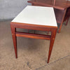 John Keal for Brown Saltman Cocktail Table With Three Pull Out Side Tables