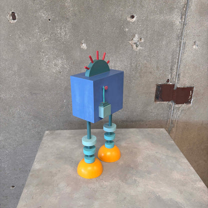 Vintage Lacie Gannon Abstract Chicken Art Sculpture Memphis Design Style