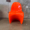 Single Slither Orange Dining Chair