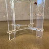 Mid Century Lucite Glass Round Dining Table