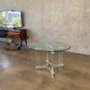 Mid Century Lucite Glass Round Dining Table