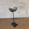 Vintage Art Deco Cast Iron Fishbowl w/Stand