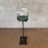 Vintage Art Deco Cast Iron Fishbowl w/Stand