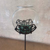 Vintage Art Deco Cast Iron Fishbowl w/Stand