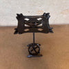 Vintage Art Deco Cast Iron Fishbowl w/Stand