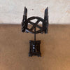 Vintage Art Deco Cast Iron Fishbowl w/Stand