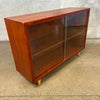 Soborg Mobier Teak Bookcase w/Sliding Glass Doors