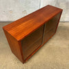 Soborg Mobier Teak Bookcase w/Sliding Glass Doors