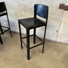 Vintage Set Of Four Matteo Grassi Italian Leather Bar Stools