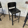 Vintage Set Of Four Matteo Grassi Italian Leather Bar Stools