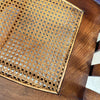 Vintage Arts & Crafts Walnut Rocking Chair w/ Rattan After Frank Lloyd Wright