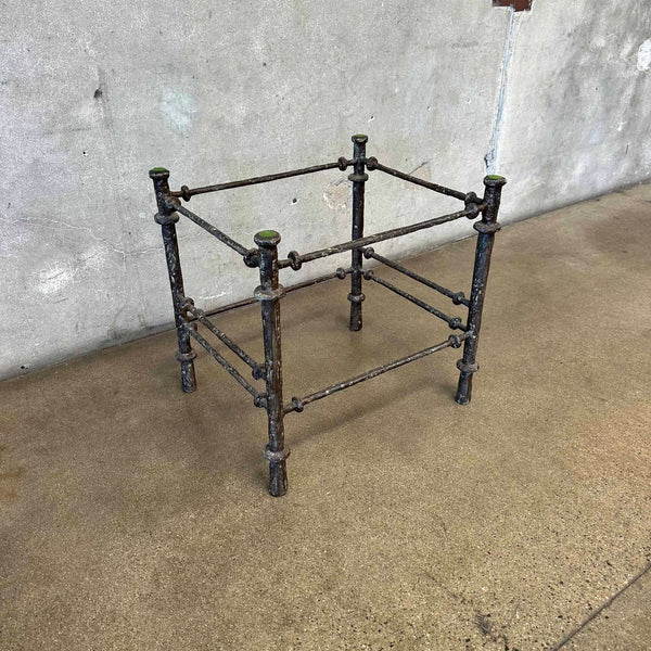 A Giacometti Style Sculptural Metal Side Table Base