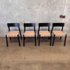 Set of 4 Heisler Dining Chairs By Four Hands w/Almond Leather Finish - HOLD