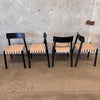 Set of 4 Heisler Dining Chairs By Four Hands w/Almond Leather Finish - HOLD
