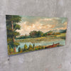 Vintage Landscape Oil Painting On Canvas - Signed