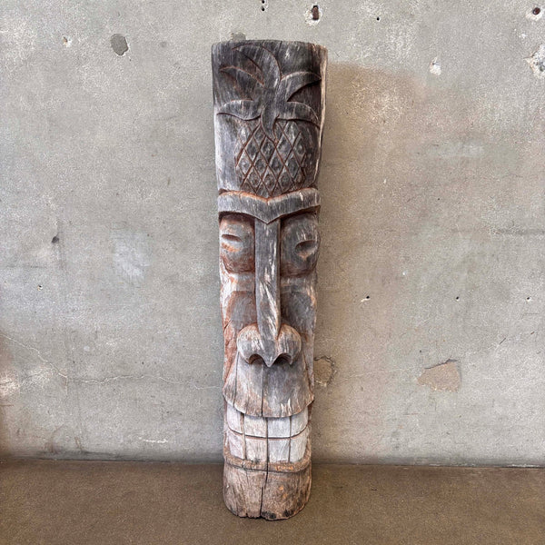 Vintage Tiki God Palm Trunk