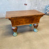 19th Century French Dough Bin Table w/Lion Paw Feet