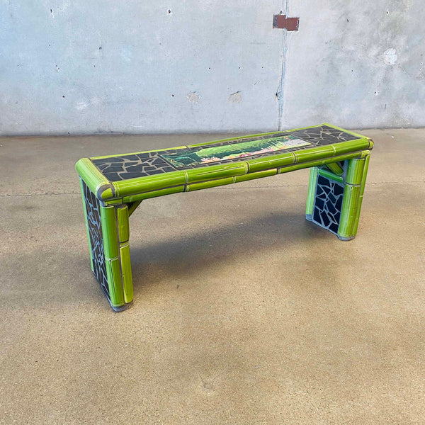 Mid Century Tile Mosaic Artist Bench