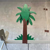 Post Modern Kinetic Palm Tree Windmill Sculpture Signed By D. Hughes 1978