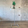 Post Modern Kinetic Palm Tree Windmill Sculpture Signed By D. Hughes 1978