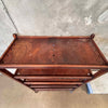 Antique Factory Rolling Shoe Rack