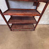 Antique Factory Rolling Shoe Rack