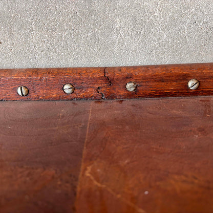 Antique Factory Rolling Shoe Rack