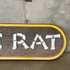 1970's Nude Rat Wood Sign