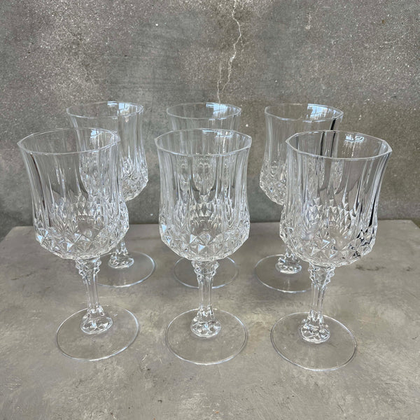 Set Of Six Crystal Goblets