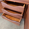 Mid Century Walnut Three Door Three Drawer Dresser Credenza