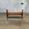 Vintage Solid Oak Bench