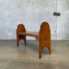 Vintage Solid Oak Bench