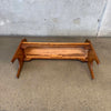 Vintage Solid Oak Bench