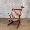Vintage Mid Century Modern Danish Rocking Chair By Frank Reenskaeg