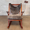 Vintage Mid Century Modern Danish Rocking Chair By Frank Reenskaeg